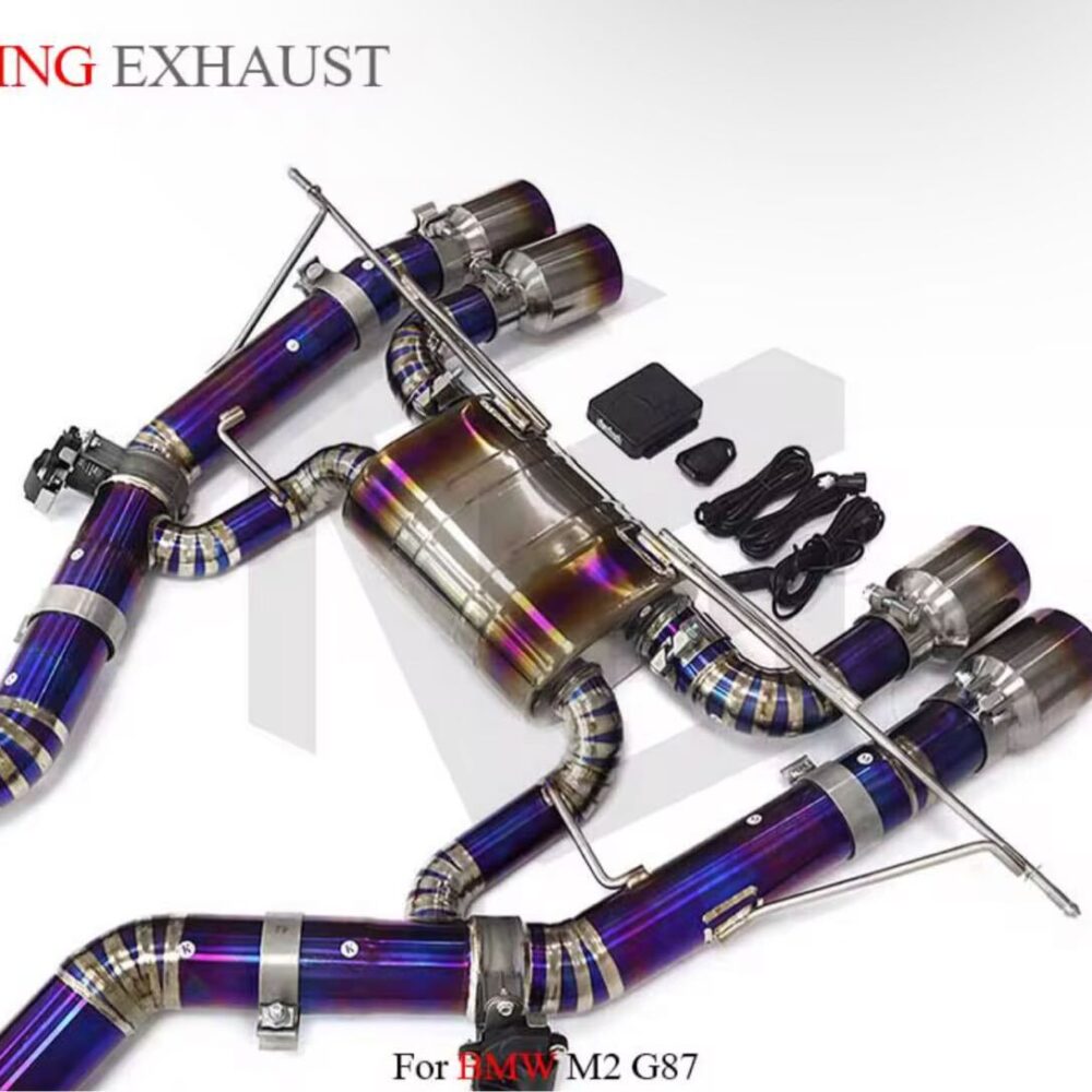 34699db18a69bfa_1200_1087-1.jpg ★ING★ G87 M2 可変バルブ マフラー エキゾースト ダウンパイプ ステンレス カーボンチップ BMW コンペティション