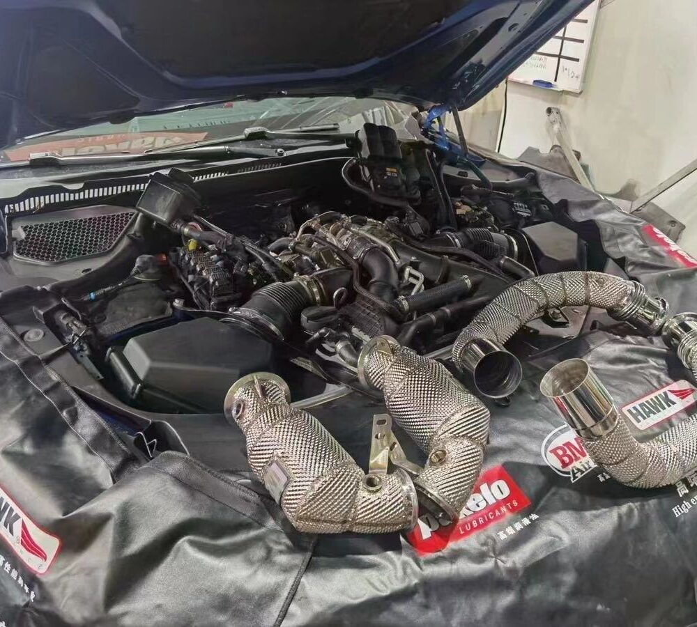 34699db18f0ec11_1200_900-1.jpg ★ING★ マクラーレン 720S チタン マフラー エキゾースト 触媒 キャタライザー 中間