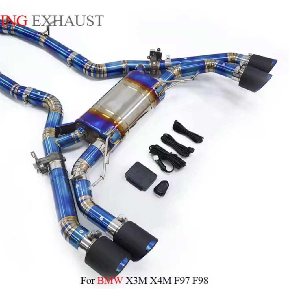 ★ING★ チタン X3M X4M F97 F98 可変バルブ マフラー エキゾースト BMW 可変マフラー