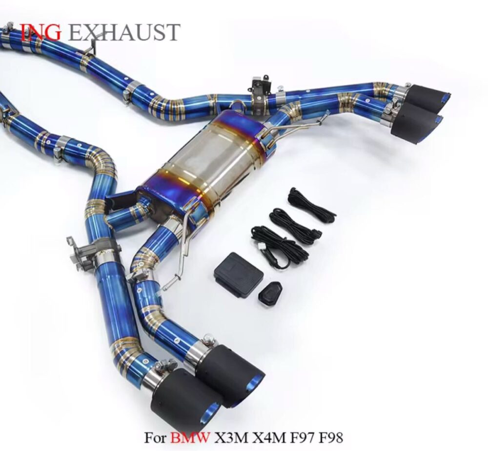 ★ING★ チタン X3M X4M F97 F98 可変バルブ マフラー エキゾースト BMW 可変マフラー