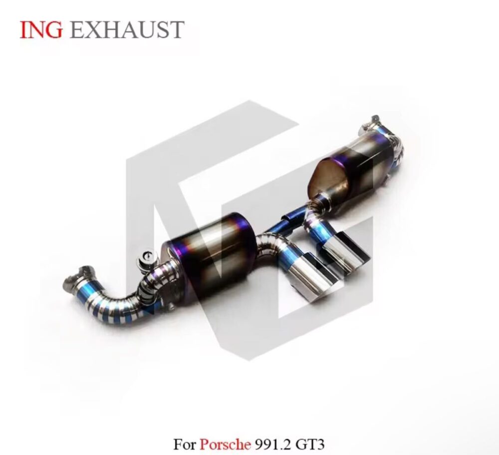 ★ING★ チタン 911 991 GT3 可変バルブ マフラー エキゾースト ポルシェ PORSCHE 991.2 後期