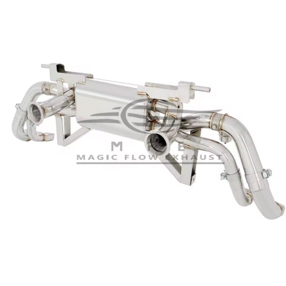 ★MFE★ R8 V10 2016- 可変バルブ マフラー エキゾースト 中間 パイプ ディフューザー リアピース ダウンパイプ 可変マフラー