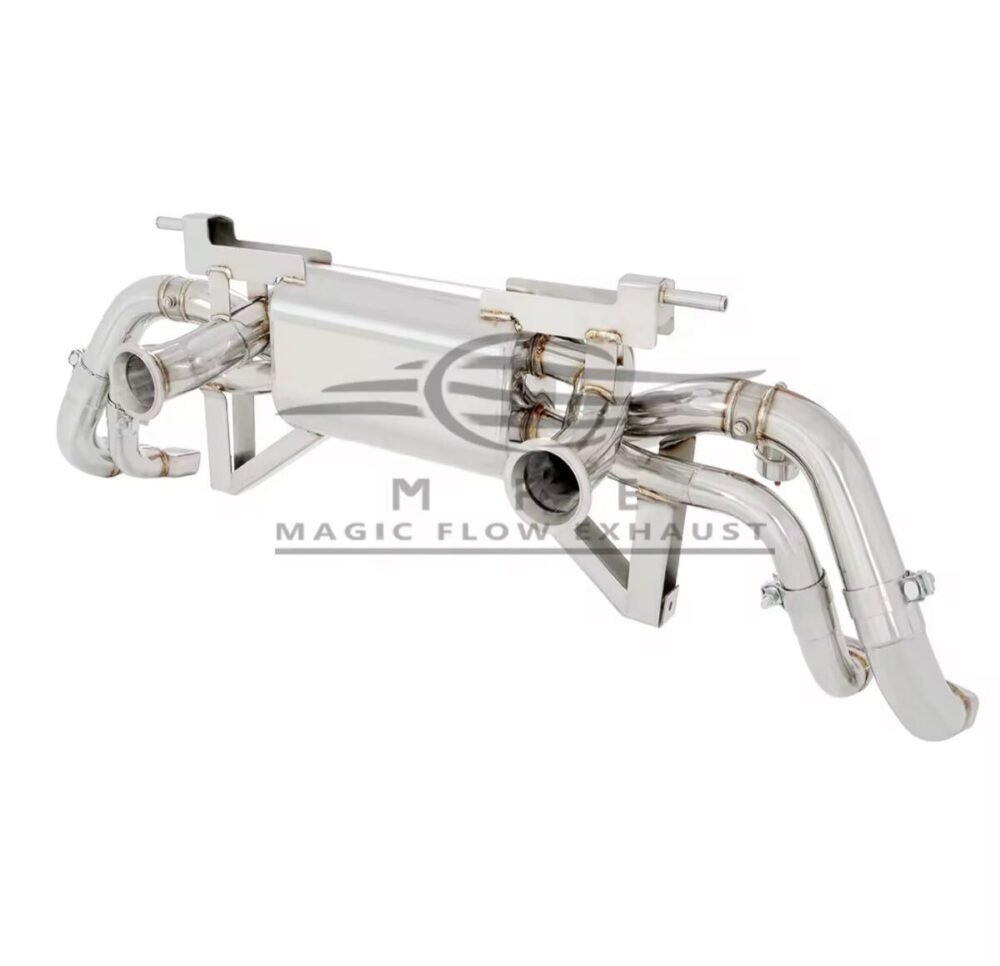 ★MFE★ R8 V10 2016- 可変バルブ マフラー エキゾースト 中間 パイプ ディフューザー リアピース ダウンパイプ 可変マフラー