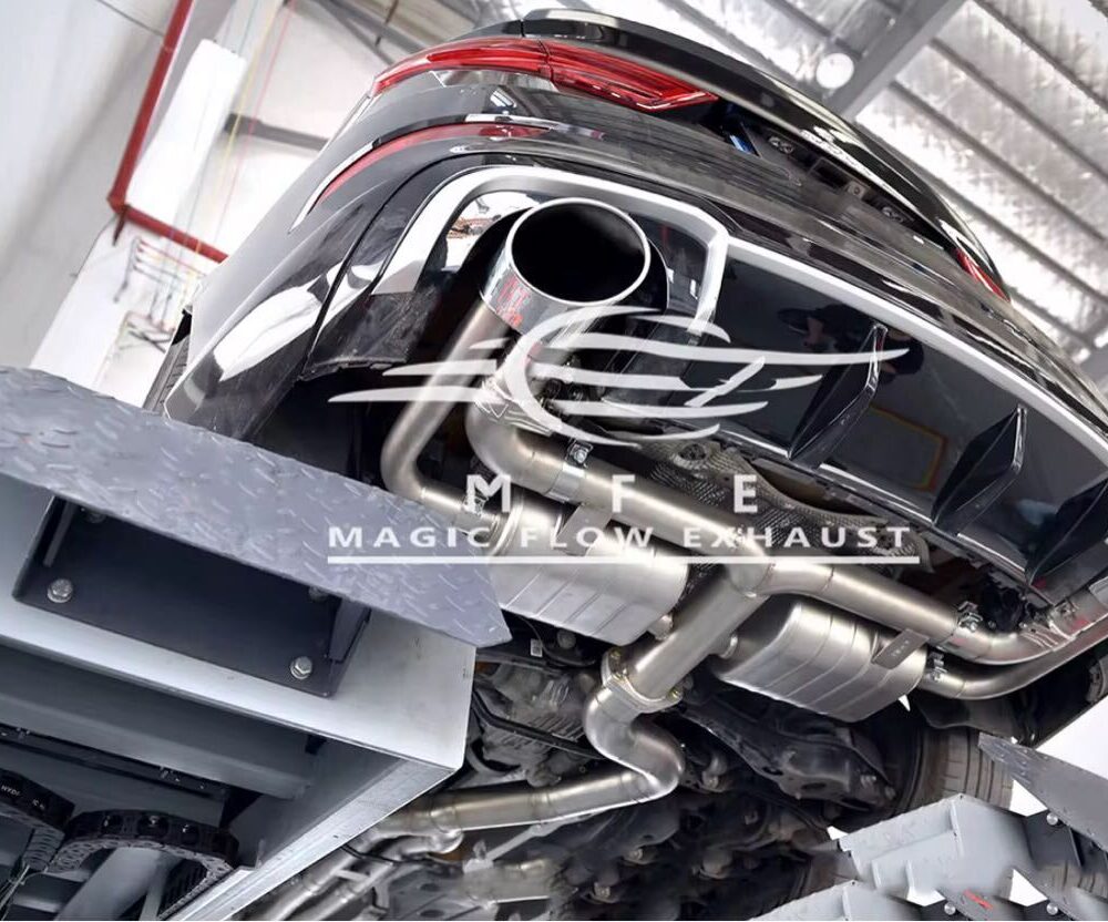 ★MFE★ アウディ RS3 セダン 可変バルブ マフラー エキゾースト 中間 パイプ ミッド ディフューザー リアピース ダウンパイプ 8V