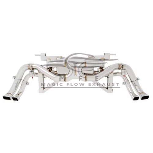 ★MFE★ R8 V10 2016- 可変バルブ マフラー エキゾースト 中間 パイプ ディフューザー リアピース ダウンパイプ 可変マフラー