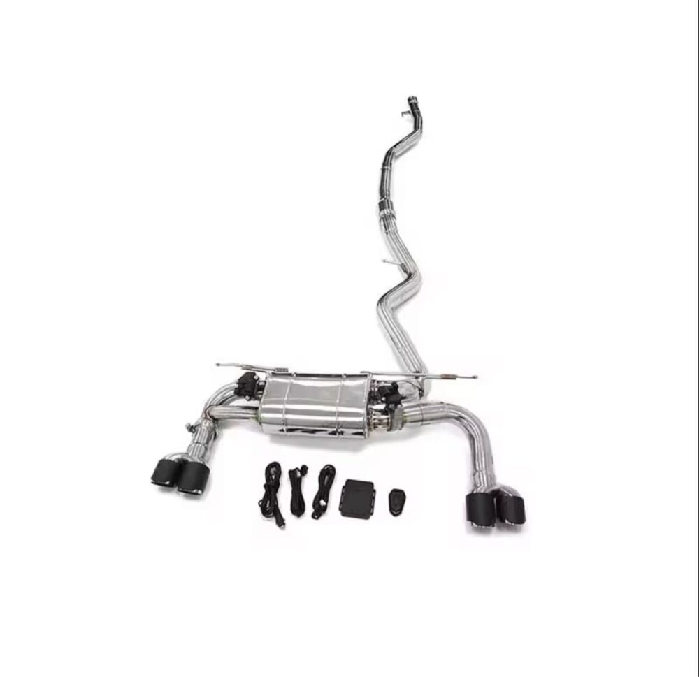 42699db17cef28e_1200_1163-1.jpg ★ING★ M3ルック F30 F32 36 320i 可変バルブ マフラー センターパイプ 中間 ダウンパイプ 420i 328i N20 B48