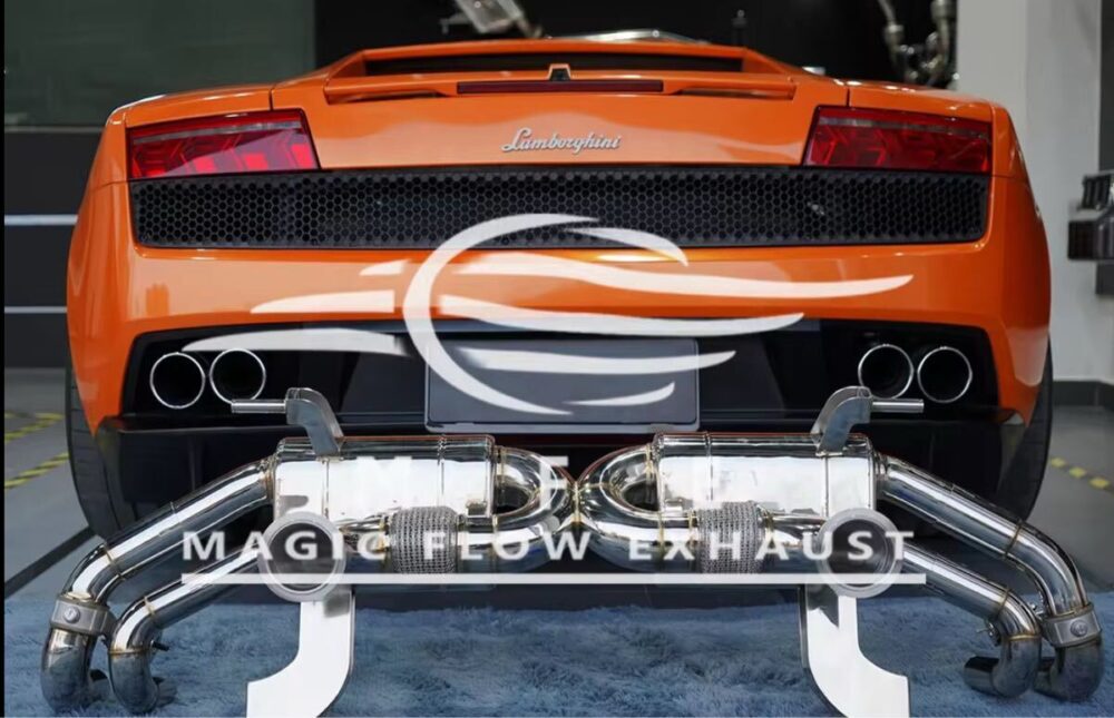 ★MFE★ ガヤルド LP550 可変バルブ マフラー エキゾースト 中間 パイプ ディフューザー リアピース 可変マフラー ランボルギーニ