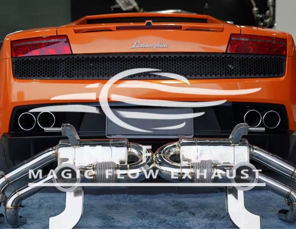 ★MFE★ ガヤルド LP550 可変バルブ マフラー エキゾースト 中間 パイプ ディフューザー リアピース 可変マフラー ランボルギーニ