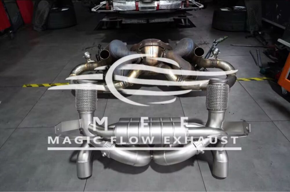 ★MFE★ ウラカン EVO 可変バルブ マフラー エキゾースト 中間 パイプ ディフューザー リアピース 可変マフラー ランボルギーニ エボ