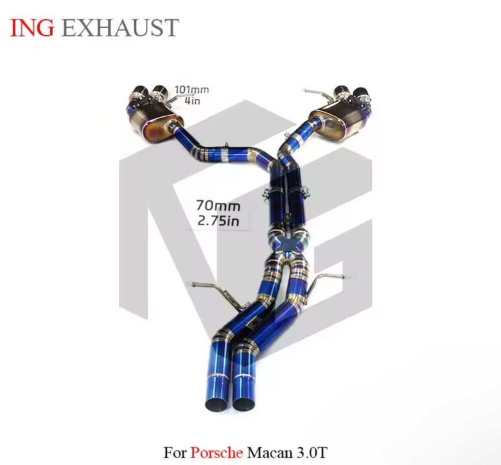 ★ING★ チタン マカン GTS S 3.0 可変バルブ マフラー エキゾースト ポルシェ PORSCHE T 95B