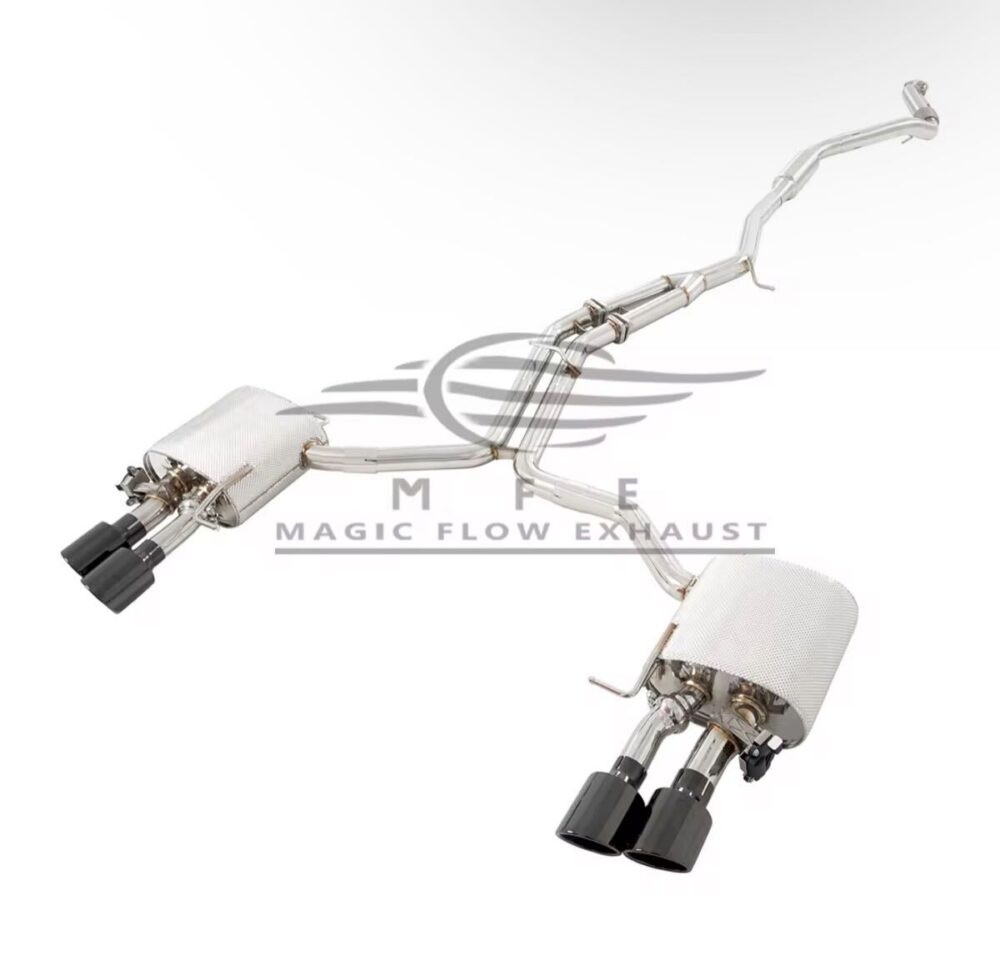 44699f0a1e02161_1200_1170.jpg ★MFE★ アウディ A7 C8 可変バルブ マフラー エキゾースト 中間 パイプ ミッド ディフューザー リアピース ダウンパイプ 45 S7