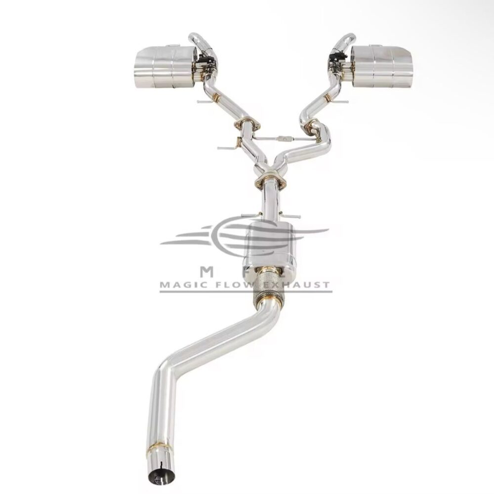 ★MFE★ ヴェラール 2.0 可変バルブ マフラー エキゾースト 中間 パイプ リアピース 可変マフラー P250 P300 レンジローバー