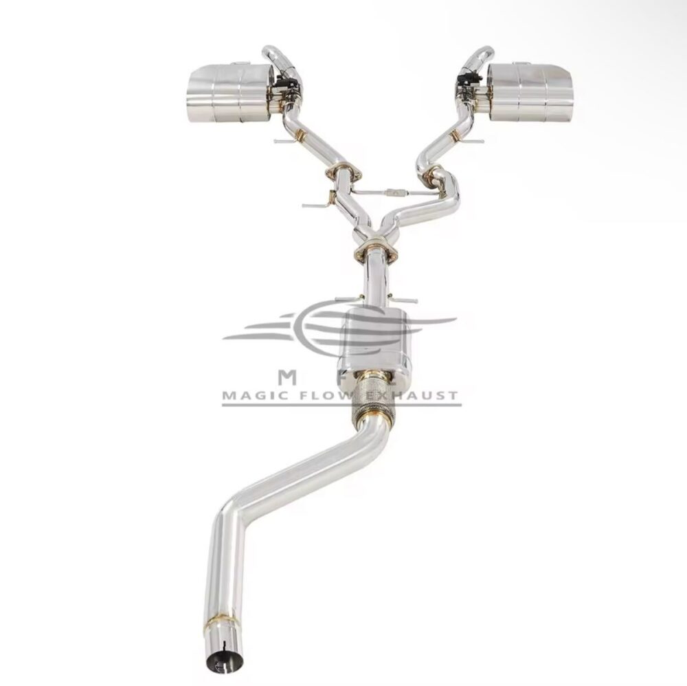 ★MFE★ ヴェラール 2.0 可変バルブ マフラー エキゾースト 中間 パイプ リアピース 可変マフラー P250 P300 レンジローバー