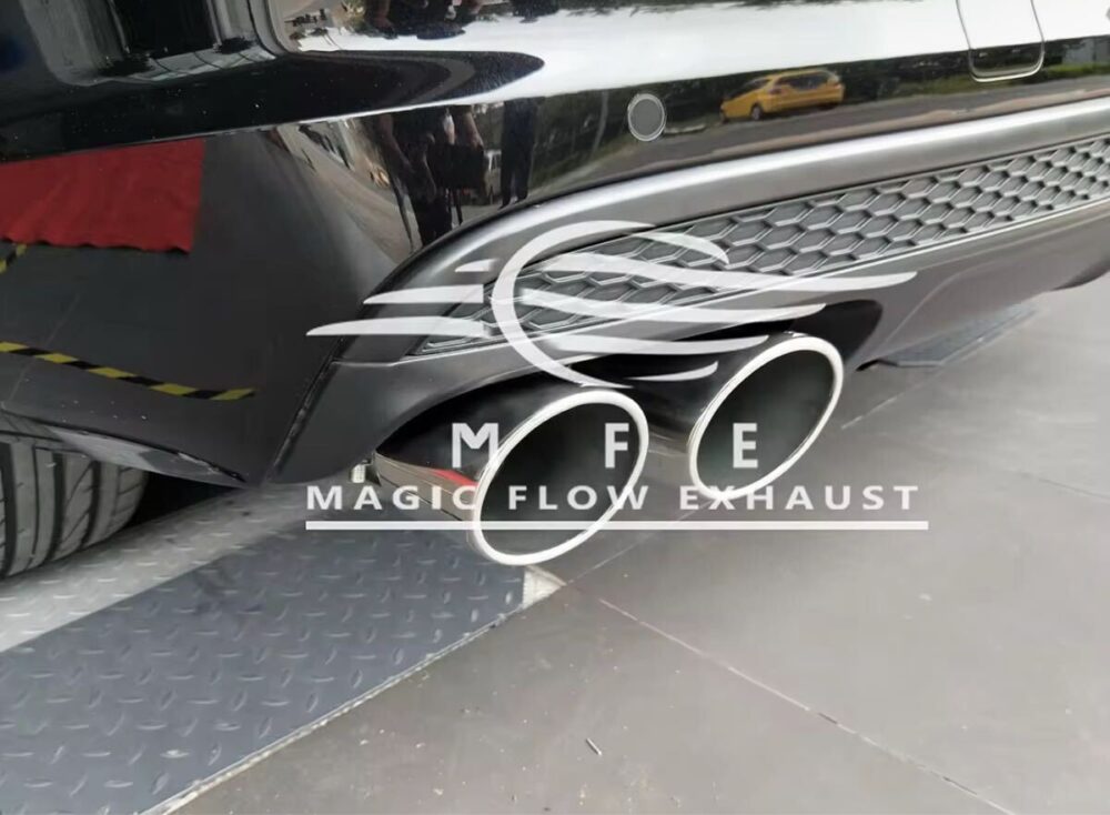 ★MFE★ アウディ Q7 可変バルブ マフラー エキゾースト 中間 パイプ ディフューザー リアピース ダウンパイプ SQ7 3.0 45 55