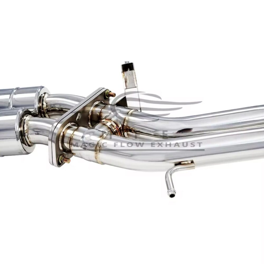 ★MFE★ A6 A7 C7 3.0 可変バルブ マフラー エキゾースト 中間 パイプ ディフューザー リアピース ダウンパイプ 可変マフラー