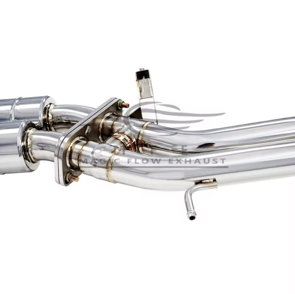 ★MFE★ A6 A7 C7 3.0 可変バルブ マフラー エキゾースト 中間 パイプ ディフューザー リアピース ダウンパイプ 可変マフラー