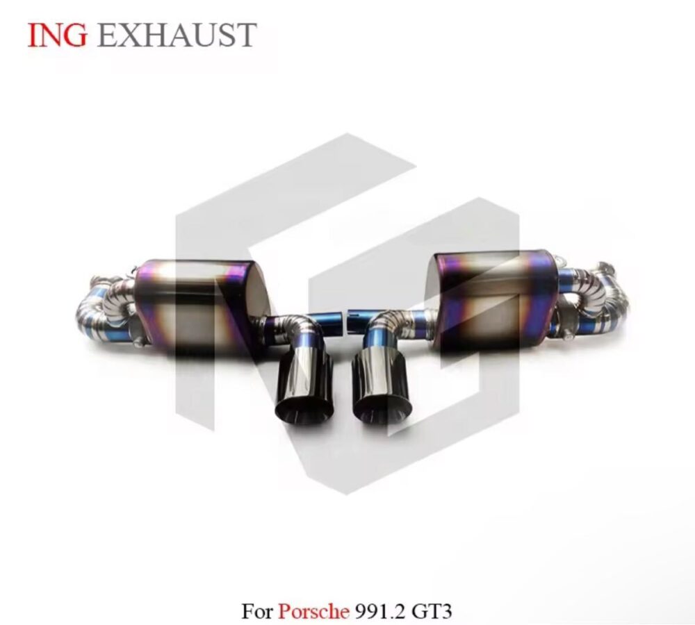★ING★ チタン 911 991 GT3 可変バルブ マフラー エキゾースト ポルシェ PORSCHE 991.2 後期