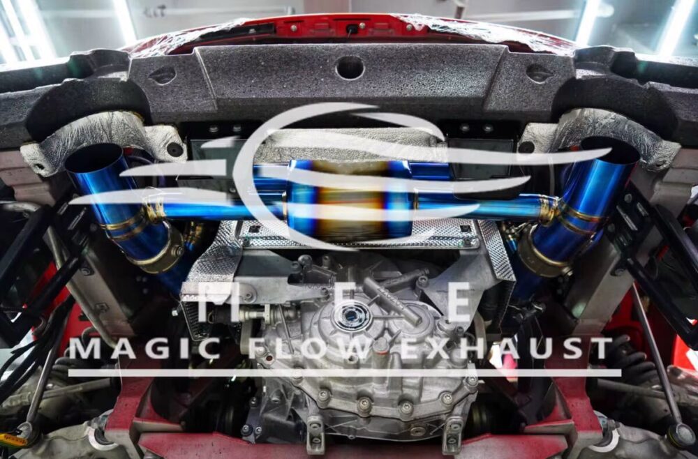 4699f0a154653a_1200_790.jpg ★MFE★ チタン フェラーリ 488 V8 可変バルブ マフラー エキゾースト 中間 パイプ リアピース ダウンパイプ