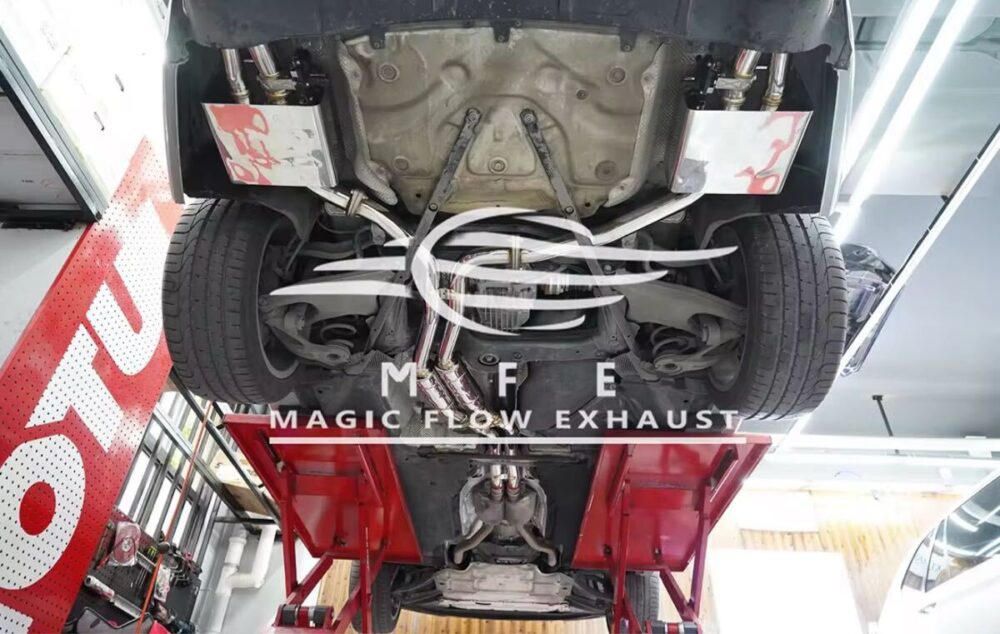 4699f0a1983221_1200_761.jpg ★MFE★ アウディ A7 C7 可変バルブ マフラー エキゾースト 中間 パイプ ミッド ディフューザー リアピース ダウンパイプ RS7 3.0