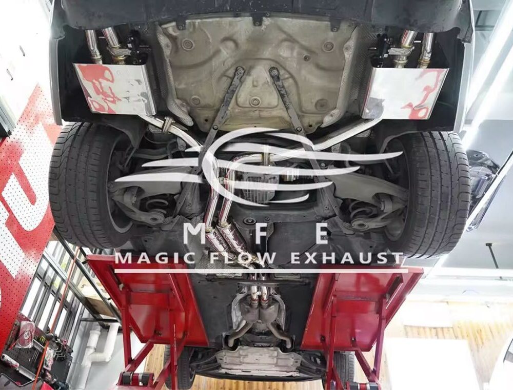 4699f0a1983221_1200_761.jpg ★MFE★ アウディ A7 C7 可変バルブ マフラー エキゾースト 中間 パイプ ミッド ディフューザー リアピース ダウンパイプ RS7 3.0