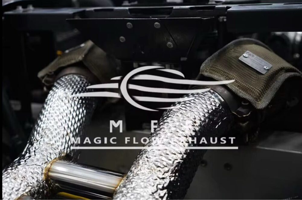 ★MFE★ マクラーレン 570S 可変バルブ マフラー エキゾースト 中間 パイプ ディフューザー リアピース 可変マフラー