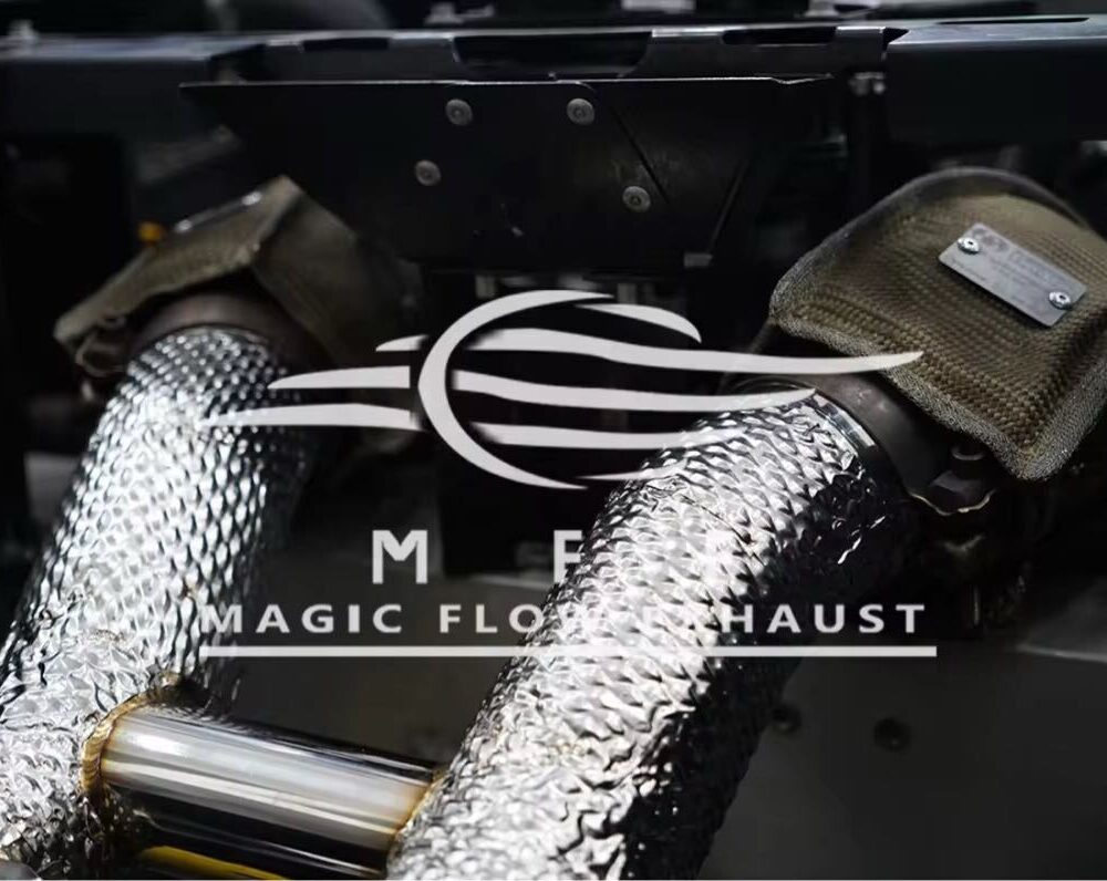 ★MFE★ マクラーレン 570S 可変バルブ マフラー エキゾースト 中間 パイプ ディフューザー リアピース 可変マフラー