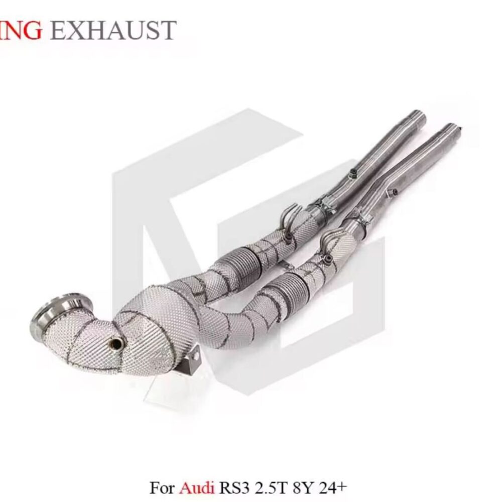 ★ING★ RS3 TTRS ダウンパイプ 8Y ミッドパイプ マフラー エキゾースト アウディ audi