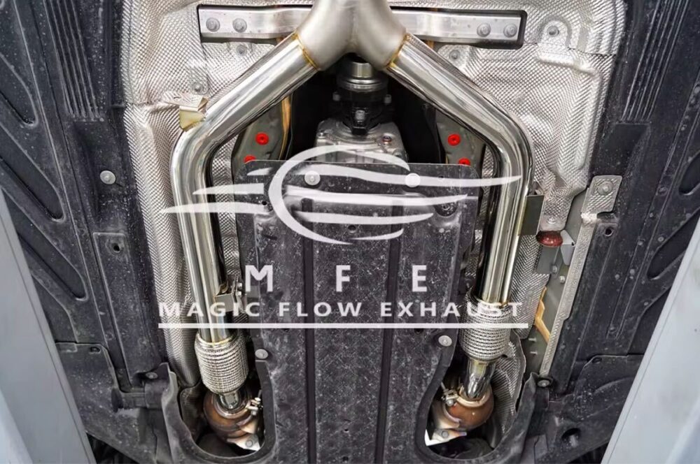 ★MFE★ X253 C253 GLC43 可変バルブ マフラー エキゾースト 中間 パイプ ディフューザー リアピース ダウンパイプ 可変マフラー