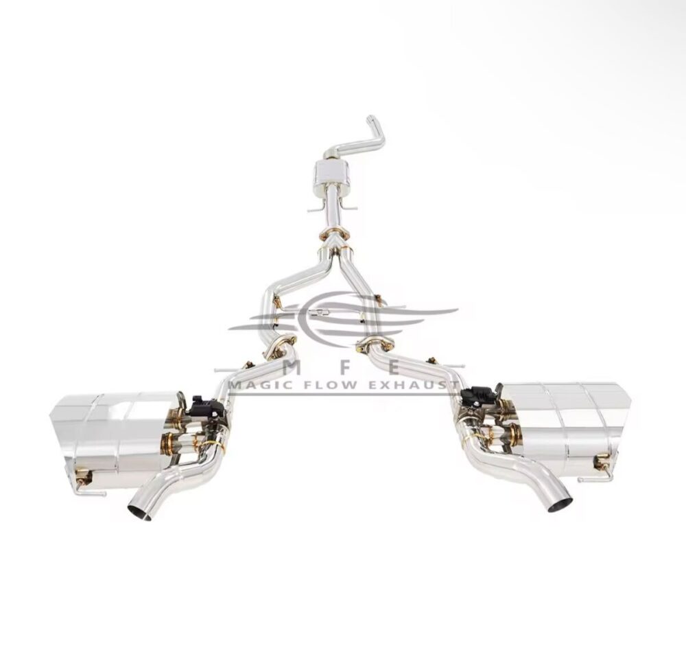 ★MFE★ ヴェラール 2.0 可変バルブ マフラー エキゾースト 中間 パイプ リアピース 可変マフラー P250 P300 レンジローバー