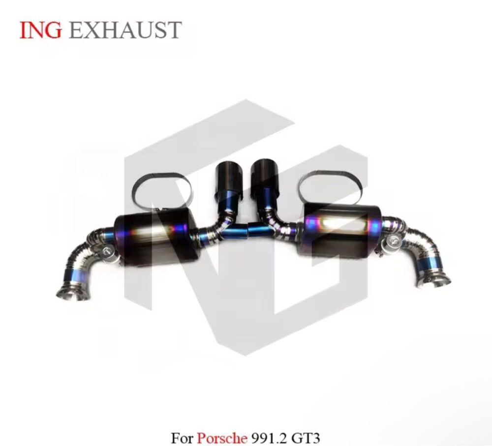 ★ING★ チタン 911 991 GT3 可変バルブ マフラー エキゾースト ポルシェ PORSCHE 991.2 後期