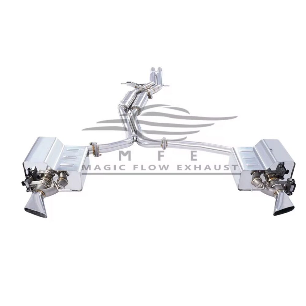 48699f0a1919588_1200_1155.jpg ★MFE★ アウディ A7 C7 可変バルブ マフラー エキゾースト 中間 パイプ ミッド ディフューザー リアピース ダウンパイプ RS7 3.0