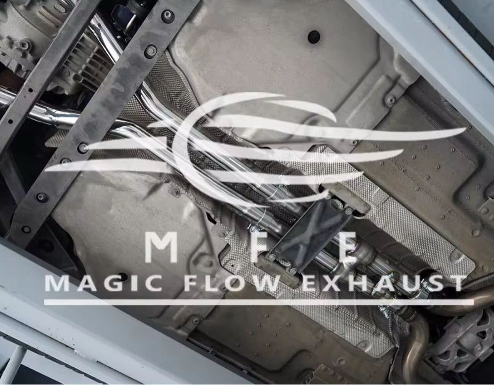 48699f0a48e12ae_1200_780.jpg ★MFE★ ジャガー Fタイプ 3.0 P340 P380 可変バルブ マフラー エキゾースト 中間 パイプ ディフューザー リアピース 可変マフラー