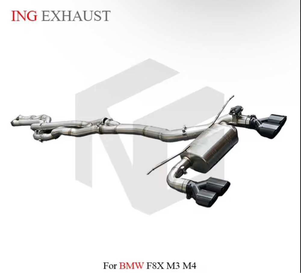 ★ING★ F80 F82 M3 M4 可変バルブ マフラー エキゾースト ダウンパイプ ステンレス BMW 中間 BMW 等長