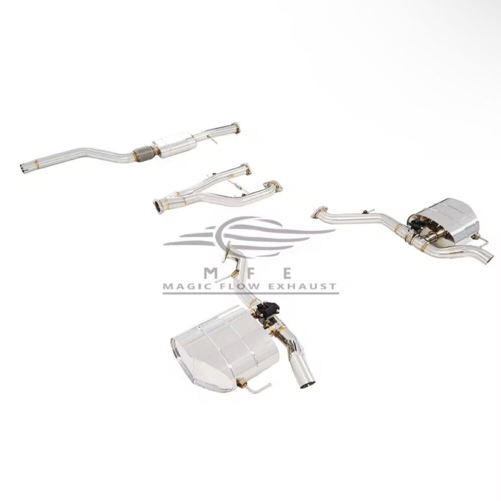 ★MFE★ ヴェラール 2.0 可変バルブ マフラー エキゾースト 中間 パイプ リアピース 可変マフラー P250 P300 レンジローバー