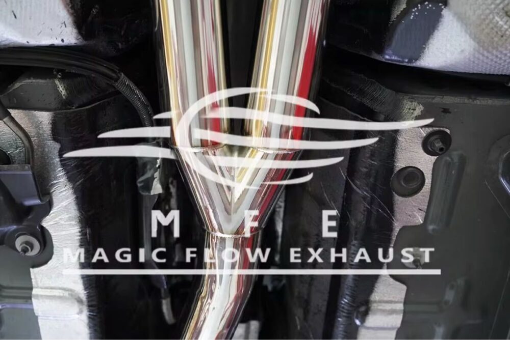 ★MFE★ マスタング エコブースト 可変バルブ マフラー 中間 パイプ ディフューザー リアピース 可変マフラー 2.3 フォード mustang