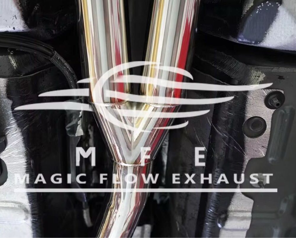 ★MFE★ マスタング エコブースト 可変バルブ マフラー 中間 パイプ ディフューザー リアピース 可変マフラー 2.3 フォード mustang