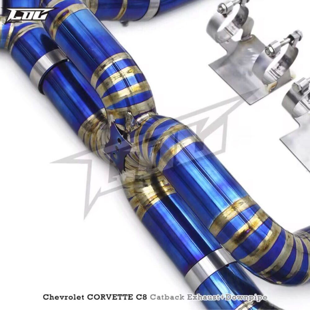 ★COC★ 純正バルブ使用可 コルベット C8 センターパイプ 可変バルブ マフラー ミッドパイプ ダウンパイプ corvette z51 z06