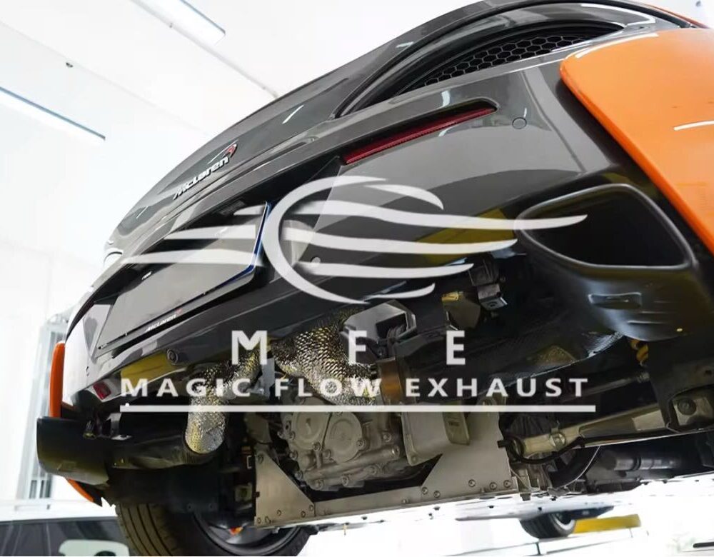 ★MFE★ マクラーレン 570S 可変バルブ マフラー エキゾースト 中間 パイプ ディフューザー リアピース 可変マフラー