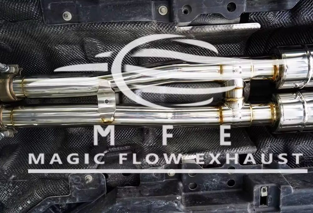 ★MFE★ ヴェラール 3.0 可変バルブ マフラー エキゾースト 中間 パイプ リアピース 可変マフラー P380 HSE レンジローバー