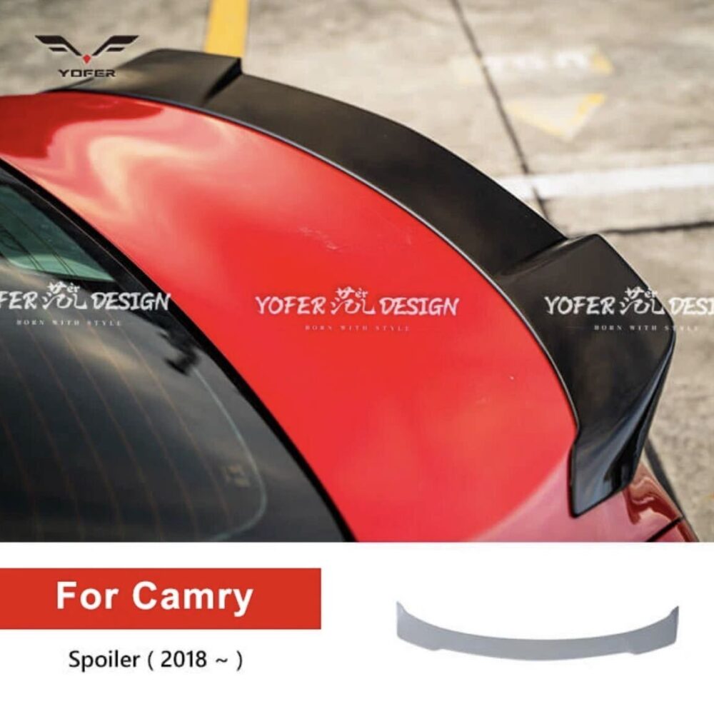 ★YOFER★ カムリ 70系 リアハーフ ディフューザー マフラー バンパー リップ camry トヨタ 2018-up WS セット