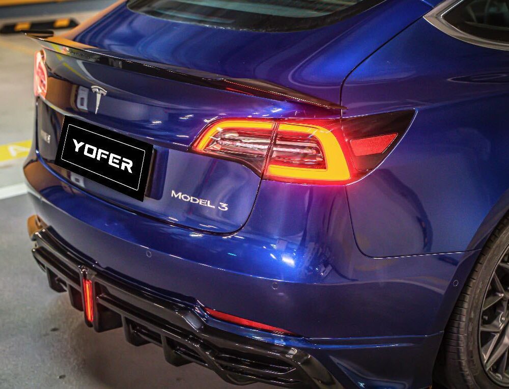 51699ebba44d405_1170_764.jpg ★YOFER★ テスラ モデル3 ボディキット ディフューザー バンパー マフラー リップ スポイラー グリル tesla model3