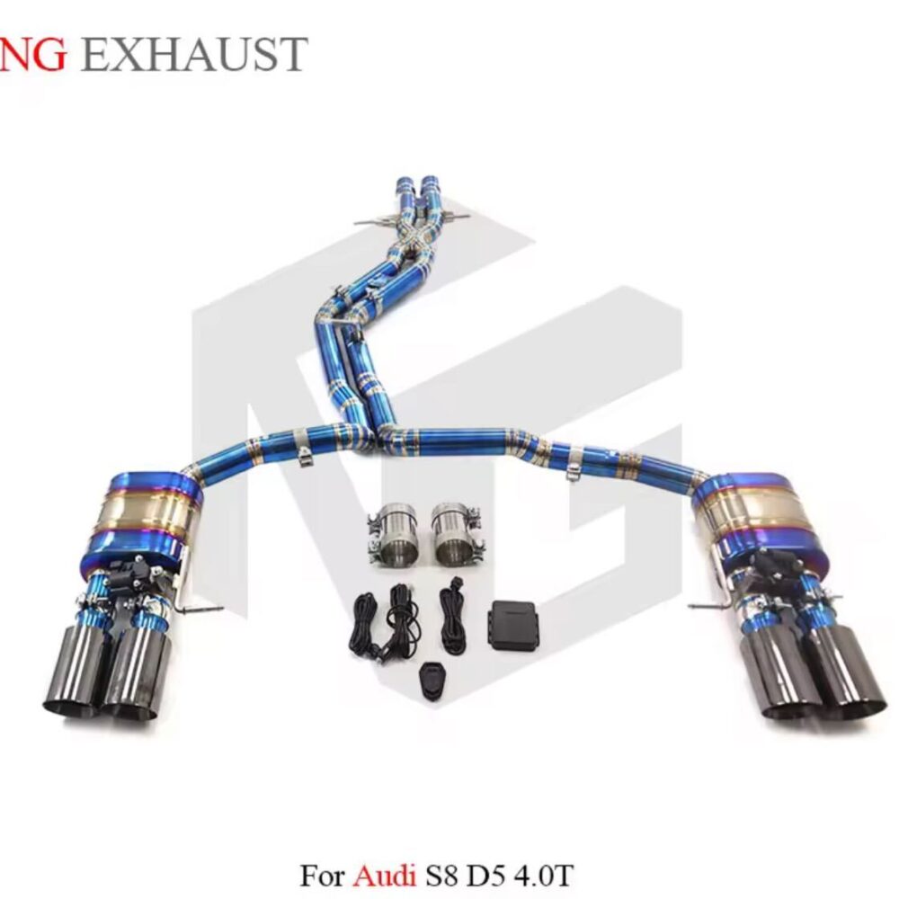 ★ING★ チタン S8 D5 可変バルブ マフラー エキゾースト アウディ audi 可変マフラー
