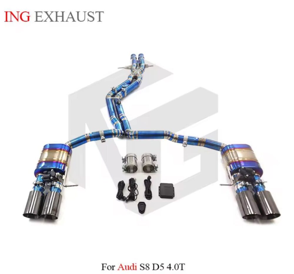 ★ING★ チタン S8 D5 可変バルブ マフラー エキゾースト アウディ audi 可変マフラー
