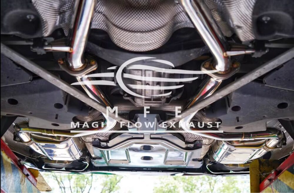 52699f0a2bd1b61_1200_787.jpg ★MFE★ W222 S450 可変バルブ マフラー エキゾースト 中間 パイプ ディフューザー リアピース ダウンパイプ 可変マフラー