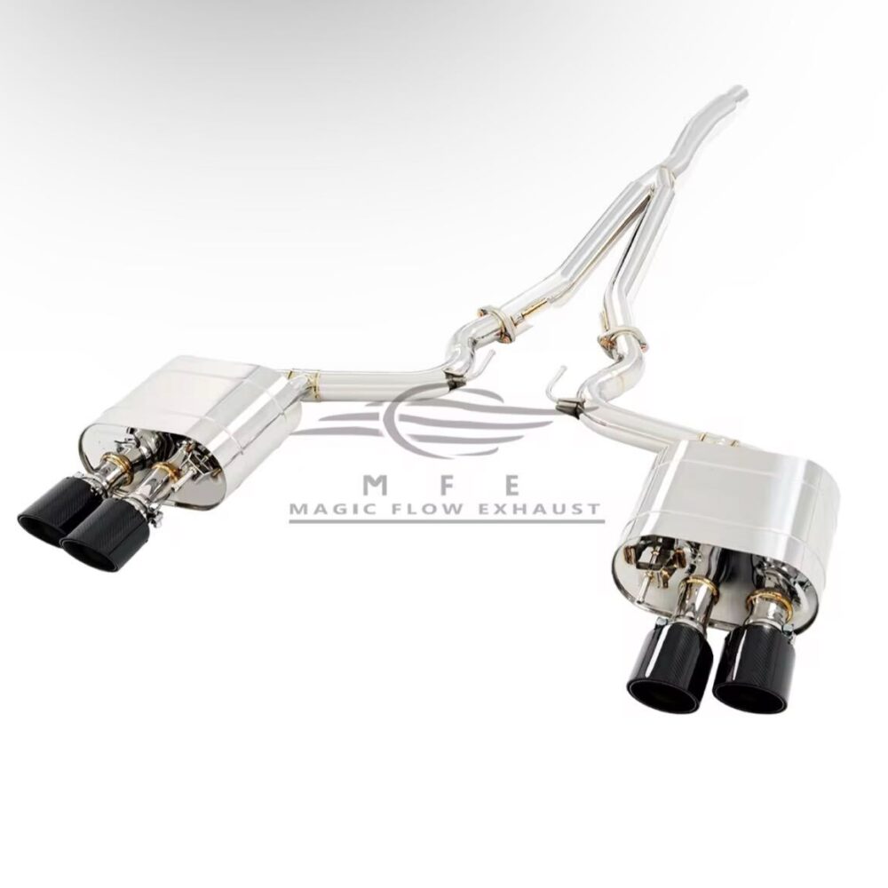 ★MFE★ マスタング エコブースト GT500ルック 可変バルブ マフラー 中間 パイプ ディフューザー リアピース 可変マフラー 2.3 ②