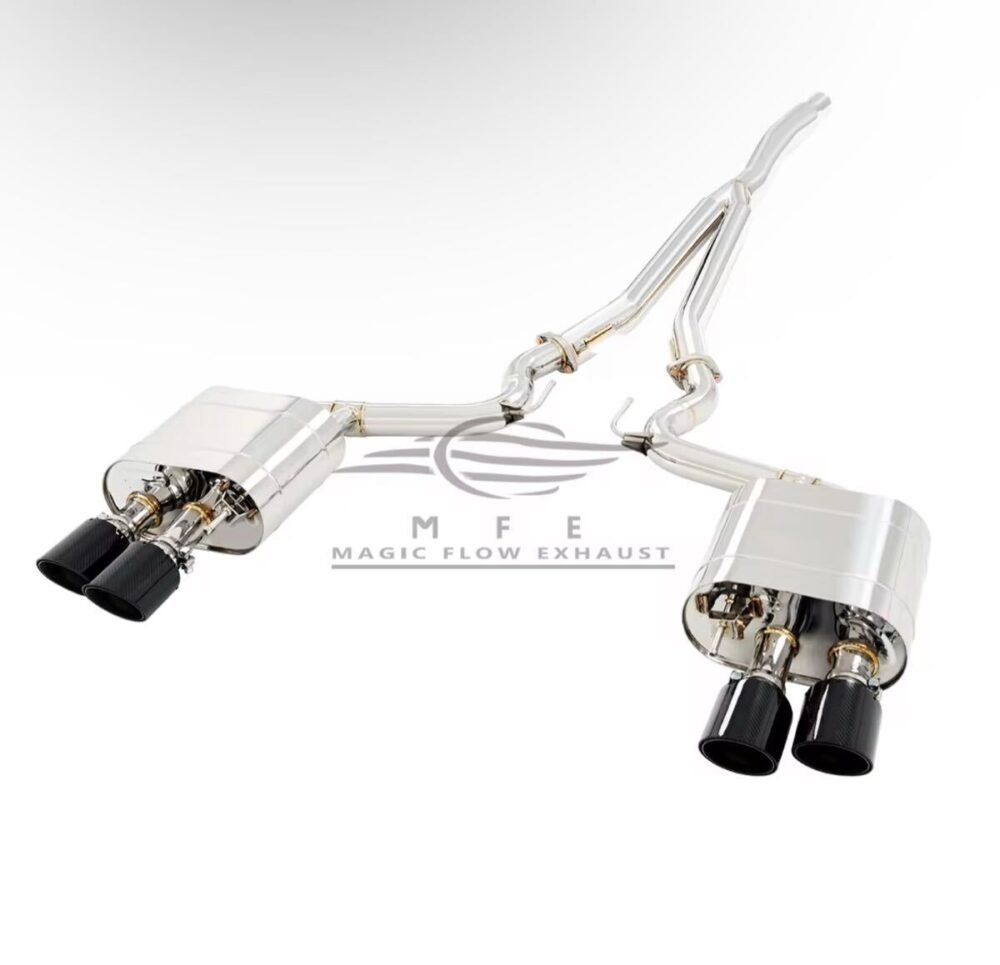 ★MFE★ マスタング エコブースト GT500ルック 可変バルブ マフラー 中間 パイプ ディフューザー リアピース 可変マフラー 2.3 ②