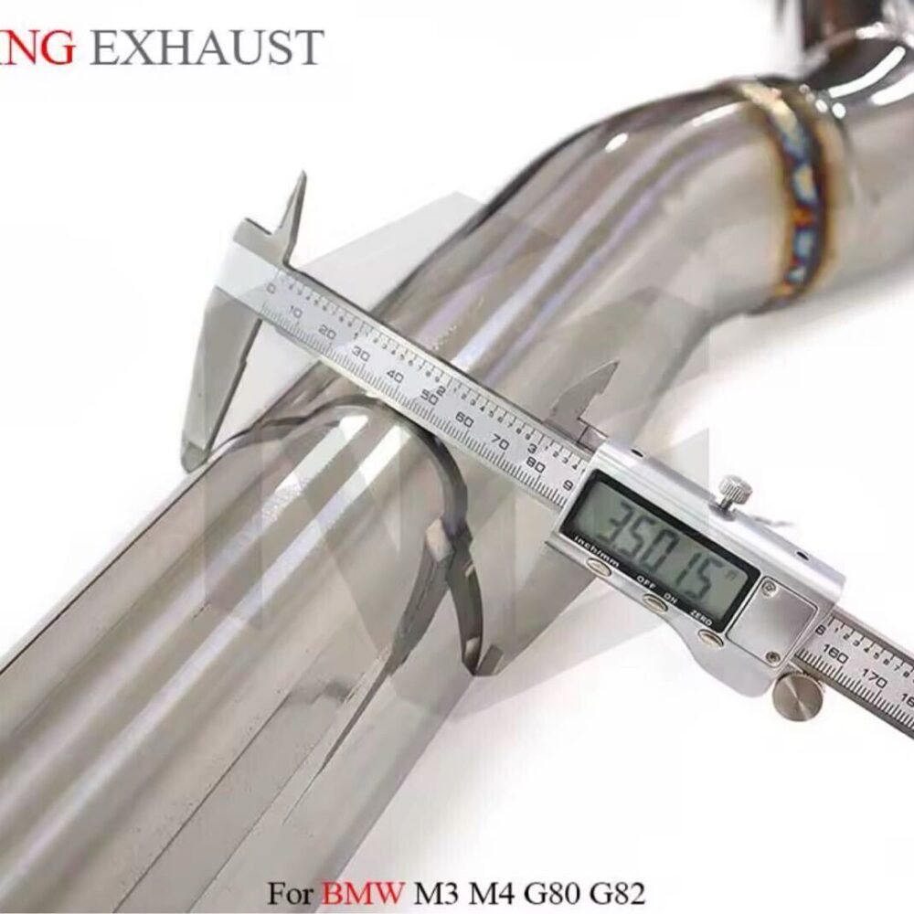 ★ING★ G80 G82 M3 M4 可変バルブ マフラー エキゾースト ダウンパイプ ステンレス カーボンチップ BMW