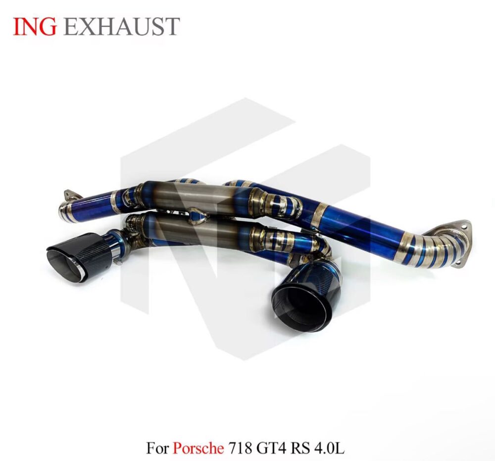53699db19ab9704_1200_1118-1.jpg ★ING★ チタン 718 ケイマン GT4 GTS RS 可変バルブ マフラー エキゾースト 4.0 ポルシェ PORSCHE cayman ブルー