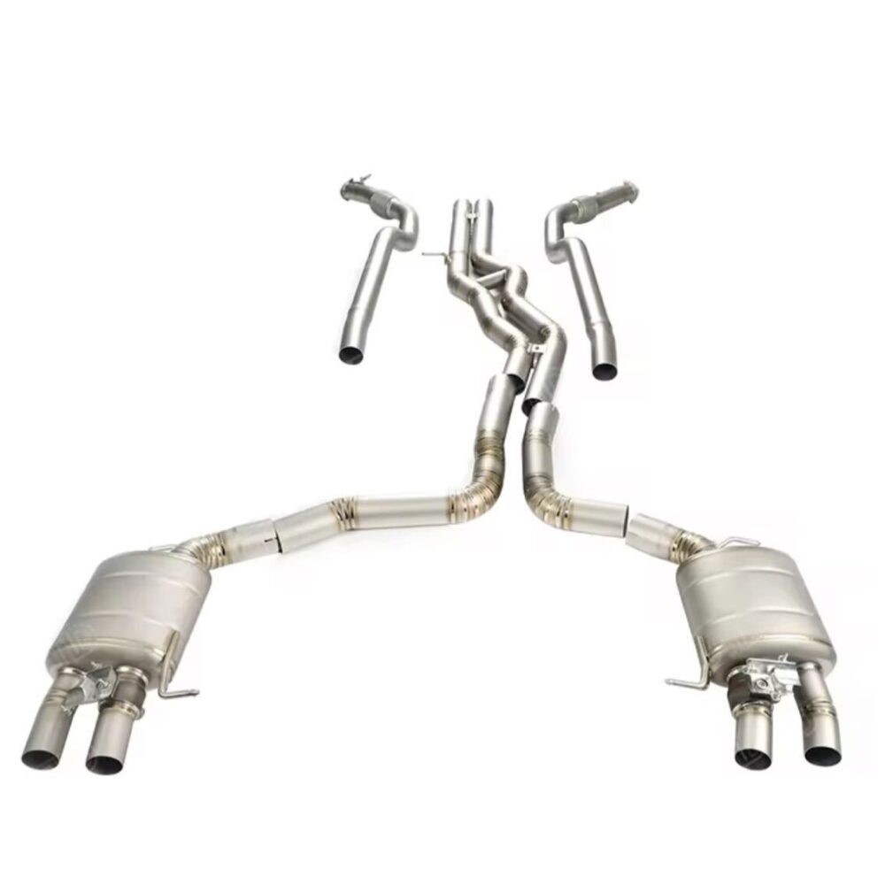 ★JTLD★ RS6 RS7 C8 可変バルブ マフラー パイプ 中間 バルブ アウディ Sライン A6 A7