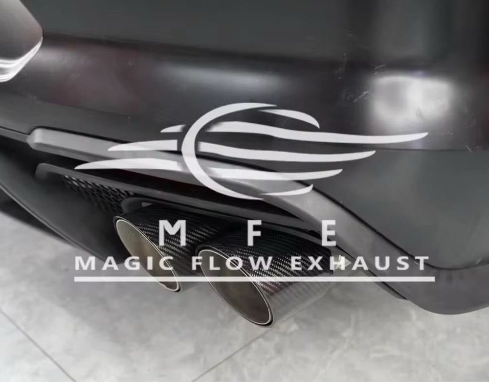 ★MFE★ マスタング エコブースト GT500ルック 可変バルブ マフラー 中間 パイプ ディフューザー リアピース 可変マフラー 2.3